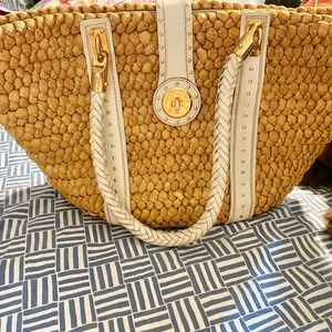 EX LARGE MICHAEL KORS SANTORINI TOTE BEACH BAG